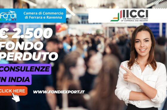 Export in India: 2.500 euro a fondo perduto dalla Camera di Commercio di Ferrara-Ravenna