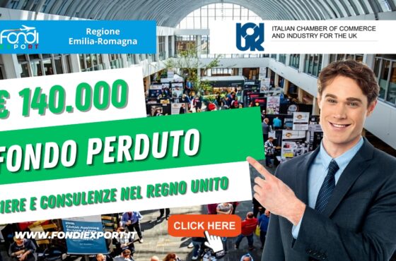 Il segreto per vendere in Inghilterra? Il nuovo finanziamento a fondo perduto di 140.000 euro erogato dalla Regione Emilia-Romagna