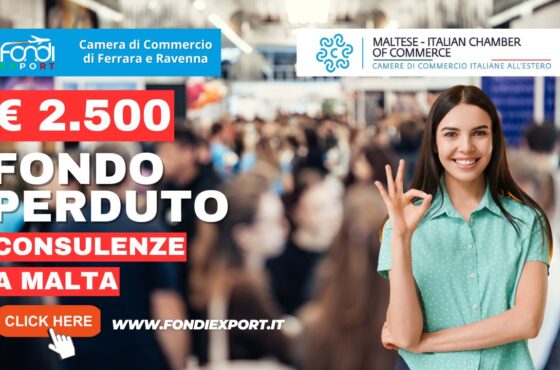 Export a Malta: 2.500 euro a fondo perduto dalla Camera di Commercio di Ferrara Ravenna