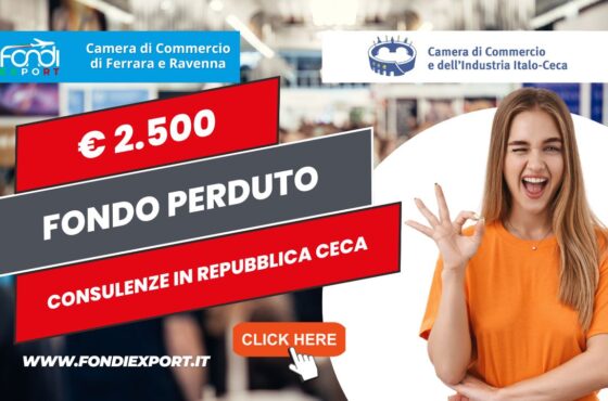 Export in Repubblica Ceca: 2.500 euro a fondo perduto dalla Camera di Commercio di Ferrara Ravenna