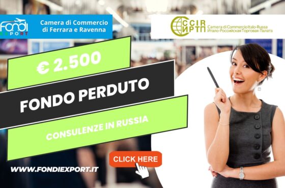 Export in Russia: 2.500 euro a fondo perduto dalla Camera di Commercio di Ferrara Ravenna