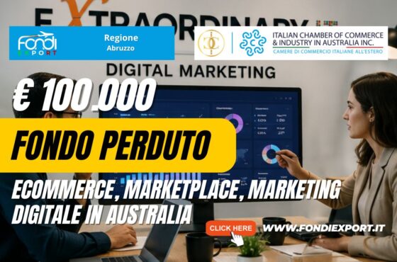 Vendi nel mercato australiano con il finanziamento a fondo perduto di €100.000 pronti per la tua azienda dalla Regione Abruzzo