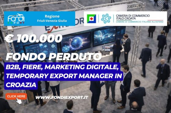 Vendi nel mercato croato con il finanziamento a fondo perduto di €100.000 pronti per la tua azienda dalla Regione Friuli Venezia Giulia