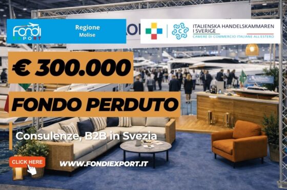 Export In Svezia: guida pratica per ottenere il finanziamento a fondo perduto di €300.000 dalla Regione Molise