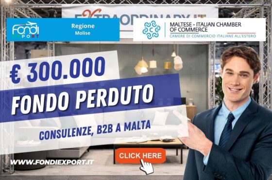Rivoluzione export a Malta: scala il mercato maltese con il finanziamento a fondo perduto di €300.000 e la Maltese Italian Chamber of Commerce