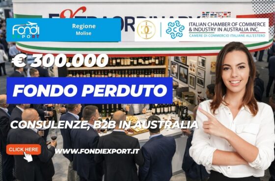Export in Australia a Sidney: ottieni €300.000 per Consulenze, B2B