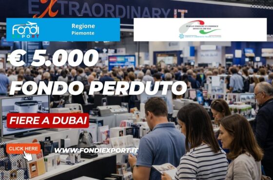 Finanziamento a fondo perduto di €5.000 “Chiavi in mano”: la tua strategia vincente a Dubai con Regione Piemonte