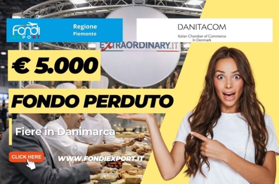 €5.000 pronti all’uso: come usare i fondi della Regione Piemonte per Fiere della Camera di Commercio Italiana in Danimarca nel 2026