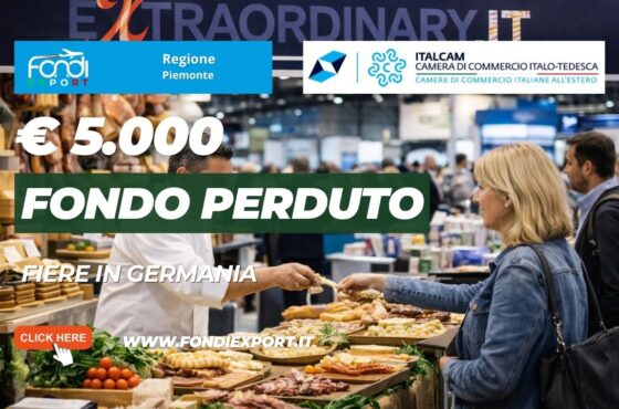 Export in Germania: ottieni €5.000 per Fiere