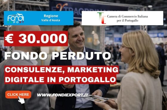 Export in Portogallo: ottieni €30.000 per Consulenze, marketing digitale