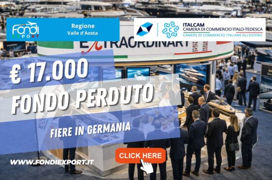 €17.000 pronti all’uso: come usare i fondi della Regione Valle d_Aosta per Fiere, Eventi della Camera di Commercio Italo-Tedesca nel 2026