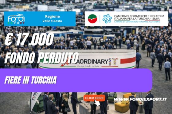 Fiere, Eventi 2026: scala il mercato turco con i fondi della Regione Valle d_Aosta di €17.000