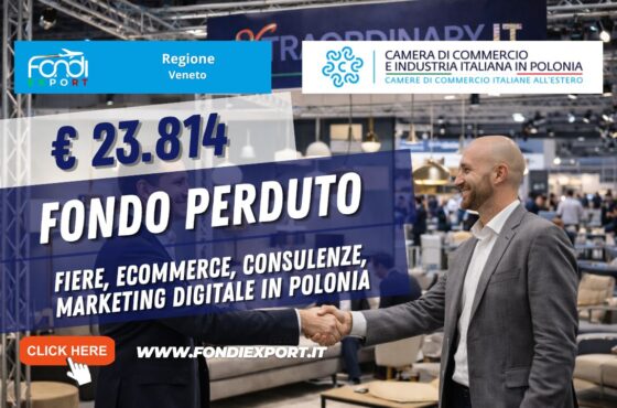 finanziamento a fondo perduto di €23.814 “Chiavi in mano”: la tua strategia vincente in Polonia con Regione Veneto