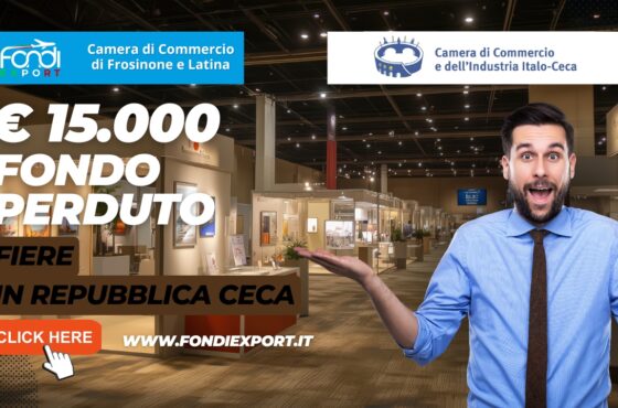 Export in Repubblica Ceca: 15.000 euro finanziamento a fondo perduto dalla Camera di Commercio di Frosinone-Latina