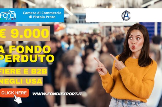 9000 euro di finanziamento a fondo perduto per fiere, B2B, eventi promozionali, consulenze specialistiche negli USA a New York