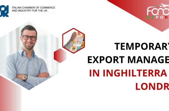 Temporary Export Manager in Inghilterra a Londra
