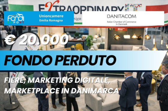 Vendi nel mercato danese con il finanziamento a fondo perduto di €20.000 pronti per la tua azienda dalla Unioncamere Emilia Romagna