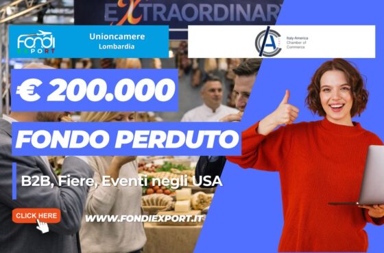 Rivoluzione export negli USA a New York: scala il mercato statunitense a New York con il finanziamento a fondo perduto di €200.000 e la Italy-America Chamber of Commerce