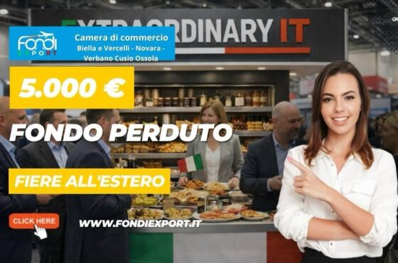 Bando Internazionalizzazione Piemonte 2026: fino a 5.000 euro a fondo perduto per fiere in Italia e all’estero